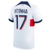 Officiële Voetbalshirt Paris Saint-Germain Vitinha 17 Uit 2023-24 - Heren